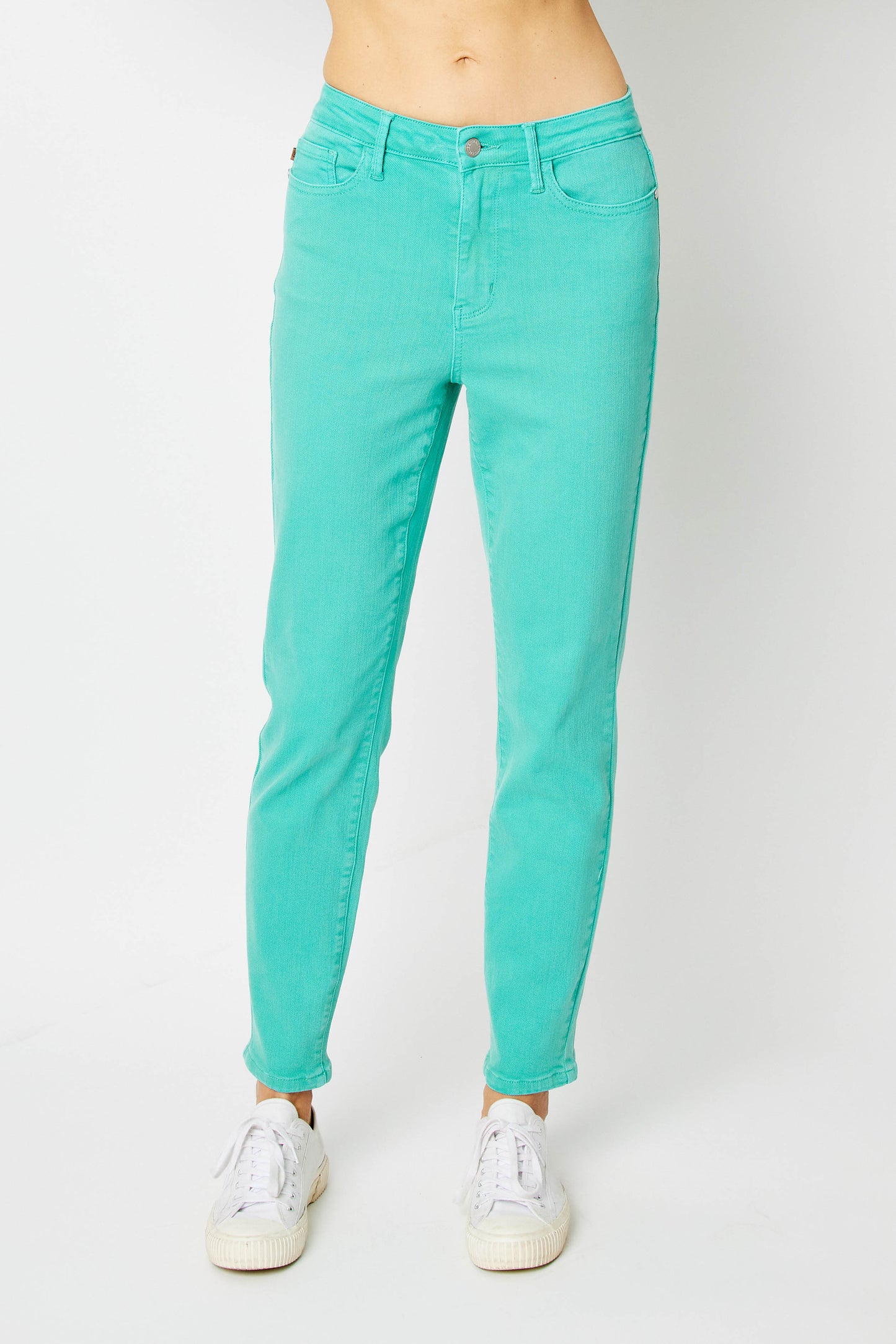 *High Waist Slim Jean Aquamarine