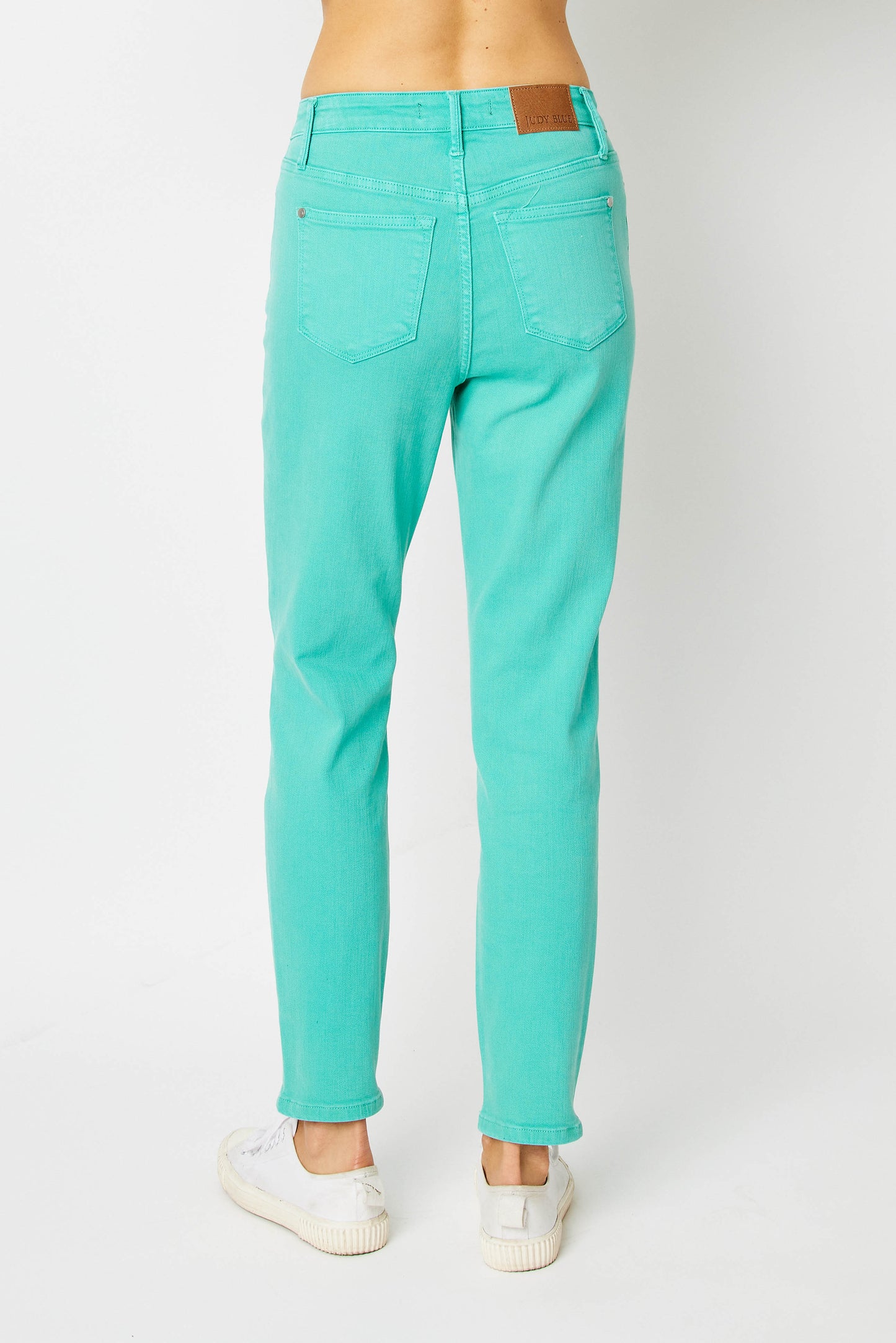 *High Waist Slim Jean Aquamarine