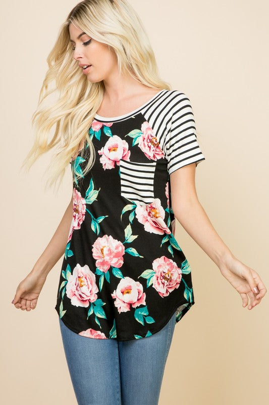 *Floral Tunic Top