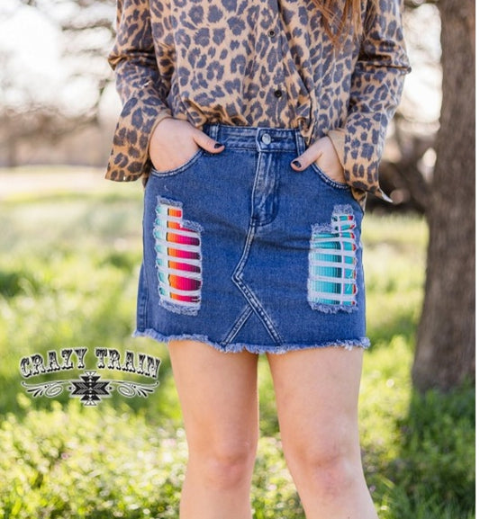 *Lollipop Denim Skirt