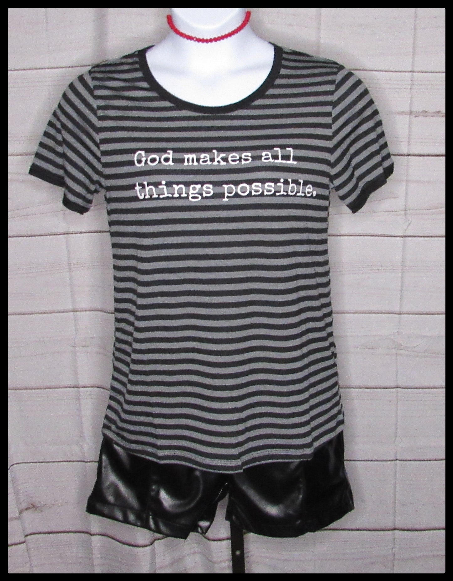 *God Makes All Things Possible Ringer Tee