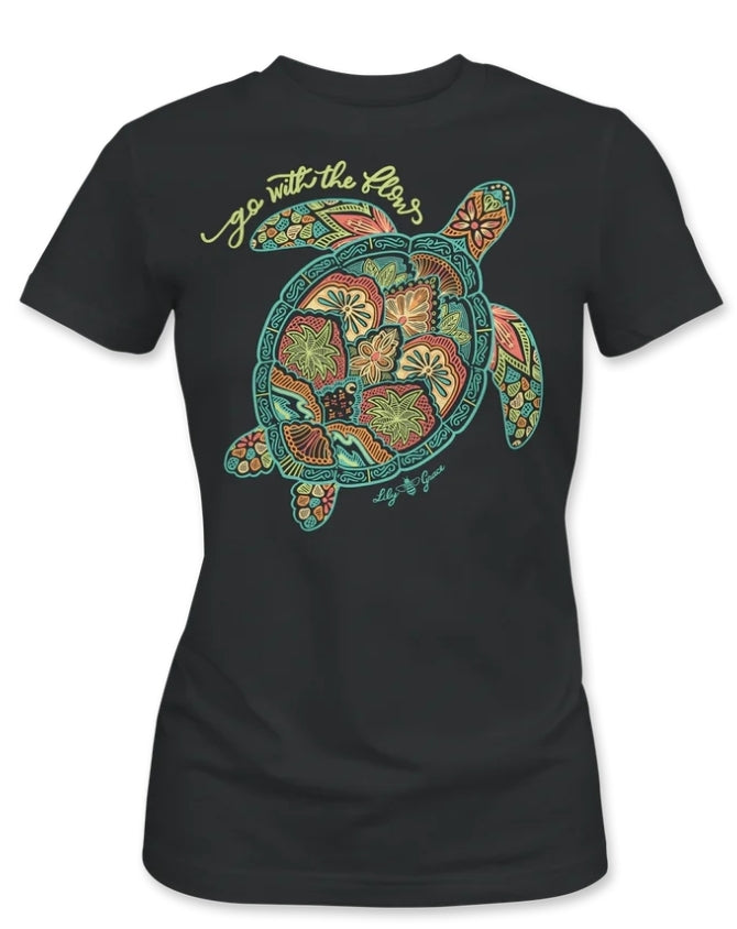 Patterned Turtle T-Shirt