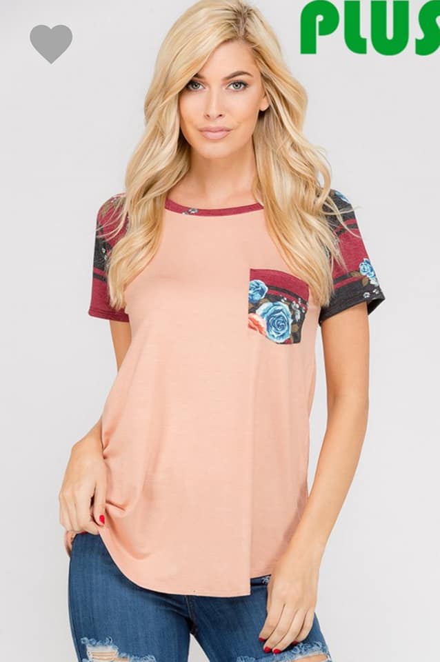 *Cute Pocket Tee 3X