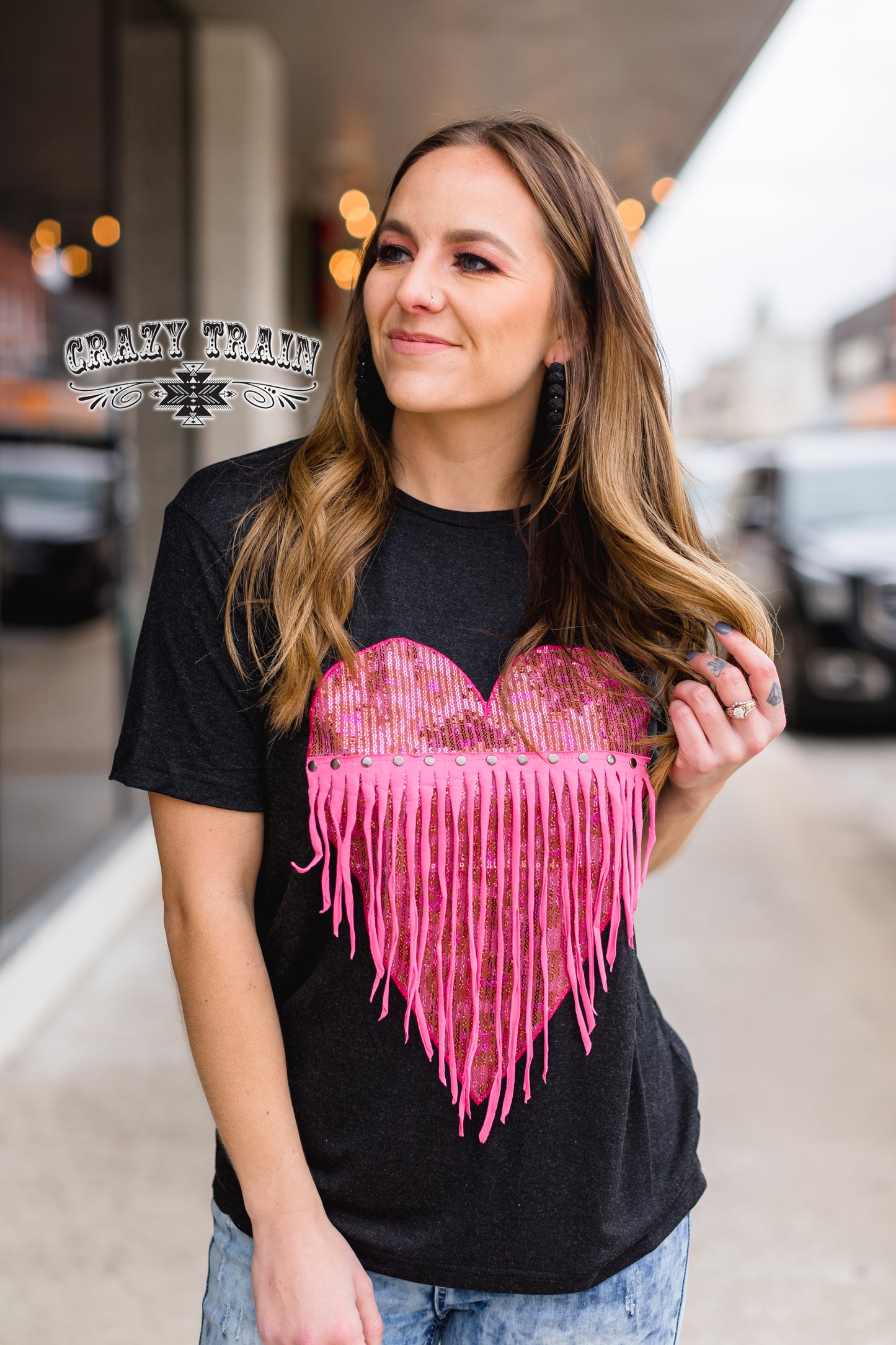 *Mad Love Fringe Tee XL