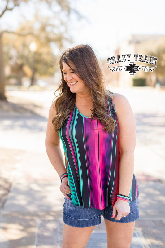 *Summer Serape Tank  Medium