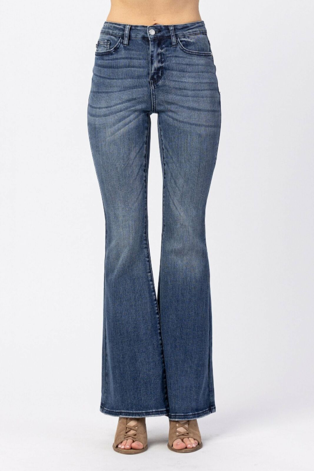Contrast Flare Jeans